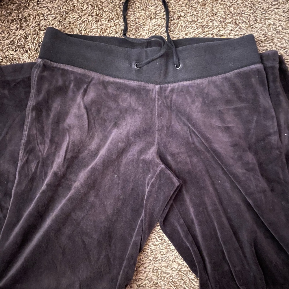 Old Navy Black Velvet Joggers